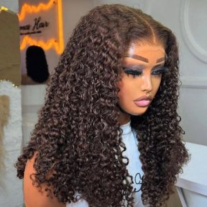 20-inches chestnut pixel curls